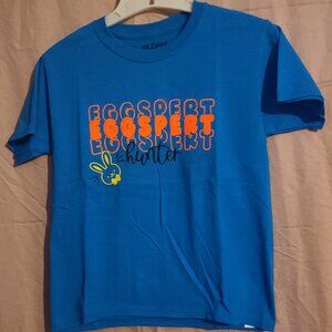 Eggspert Egg Hunter Easter T-Shirt | Kids Graphic Tee | Bunny Easter Shirt